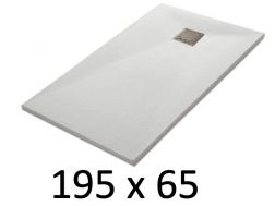 Brodzik 195x65 cm, Å¼ywica, wyjÄtkowo pÅaski, z moÅ¼liwoÅciÄ krojenia, TECNIK 65x195